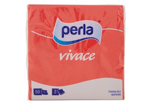 Perla Vivace tovaglioli rosso 50 pezzi