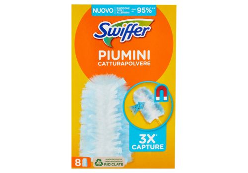 Swiffer Duster piumino cattura polvere ricarica 8 pezzi