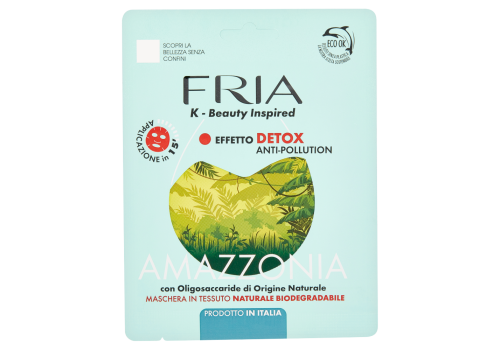 Fria Amazzonia maschera viso in tessuto detox anti-inquinamento