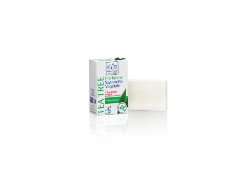 White Castle Tea Tree Più Igiene saponetta vegetale ad azione antibatterica 100 grammi