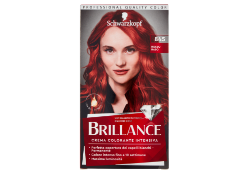 Brillance 845 rosso raso crema colorante intensiva