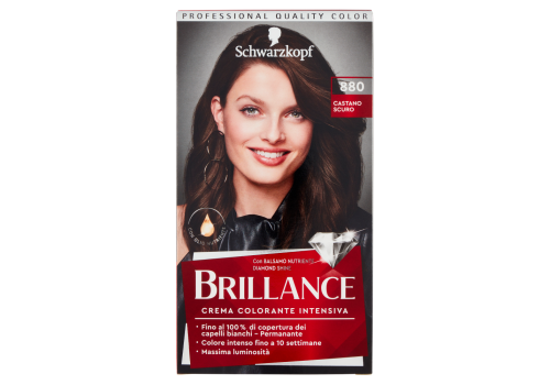 Brillance 880 castano scuro crema colorante intensiva con olio nutriente