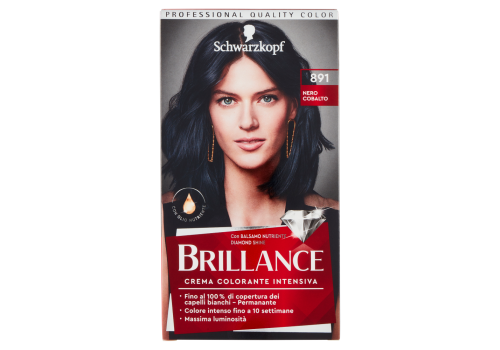 Brillance 891 nero cobalto crema colorante intensiva con olio nutriente