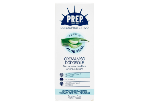 Prep dermoprotettivo a base di aloe vera crema viso doposole 50 ml