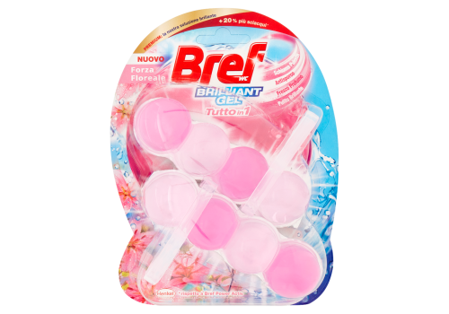 Bref WC Forza Floreale brilliant gel tutto in 1 detergente iginizzante 2 x 42 grammi