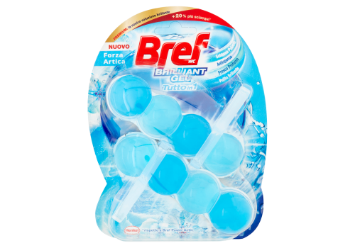 Bref WC Forza Artica brilliant gel tutto in 1 detergente iginizzante 2 x 42 grammi