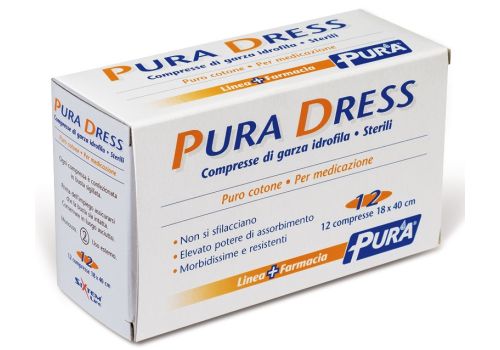 Pura Soft garza sterile 18 x 40cm 12 pezzi