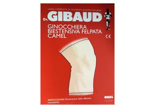 Gibaud ginocchiera biestensiva felpata camel taglia 5