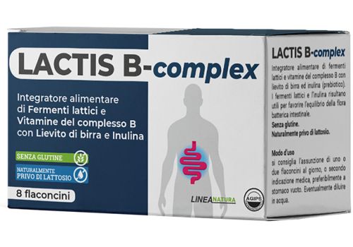 Lactis B Complex integratore con probiotici e vitamine del complesso B 8 flaconcini 10ml