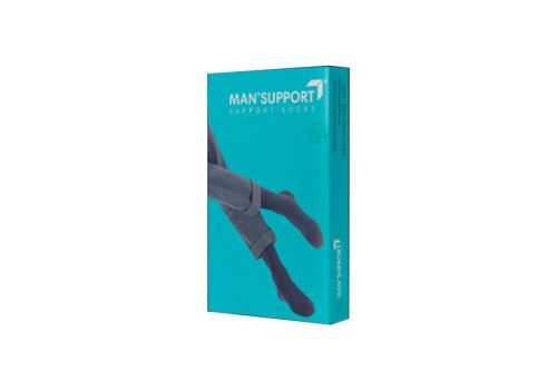 Man Support 18-20mmhg gambaletto in cotone colore nero taglia 4