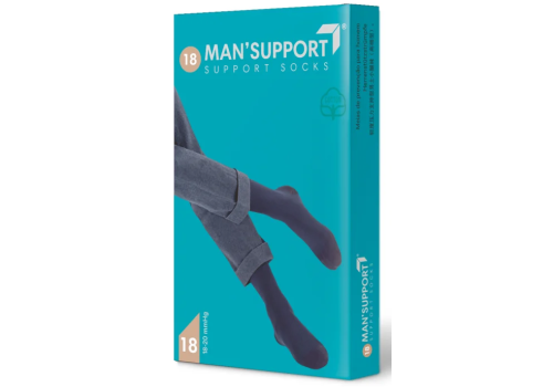 Man support cotone 18-20mmHg gambaletto colore nero taglia 5