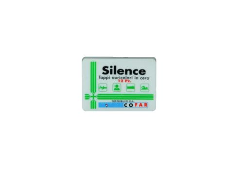 Silence tappi auricolari in cera 12 pezzi