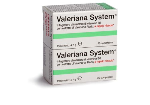 Valeriana System integratore calmante 30 +30 compresse