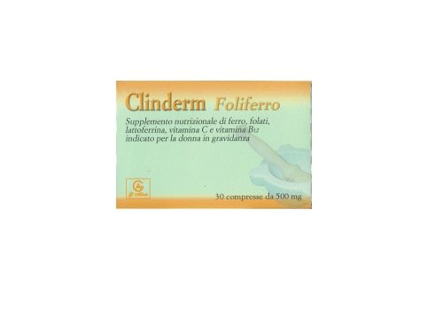 Clinderm Foliferro integratore per la gravidanza 30 compresse