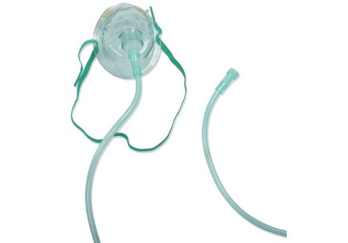 Maschera per ossigenoterapia baby con tubo