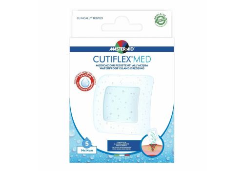 Master Aid Cutiflex waterproof medicazione sterile resistente all'acqua 14 x 14cm 5 pezzi