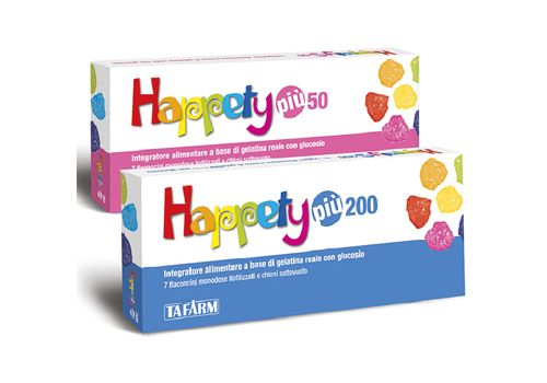 Happety Più 200 integratore ad azione ricostituente energetica e tonificante 7 flaconcini monodose