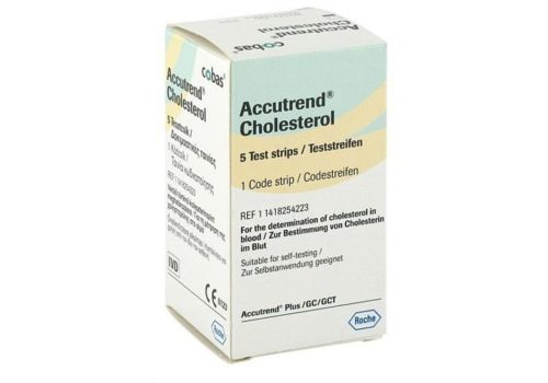 Accutrend Cholesterol strisce reattive per la misurazione del colesterolo nel sangue 5 pezzi