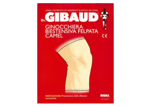 Gibaud ginocchiera biestensiva felpata camel taglia 4