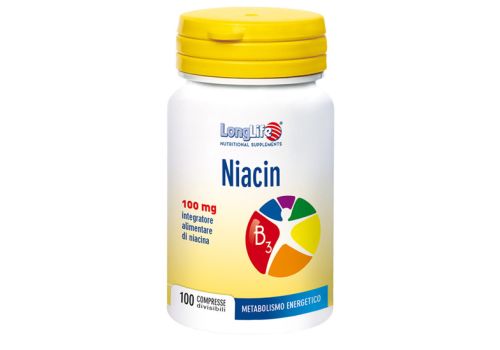 Longlife Niacin integratore per il colesterolo 10 compresse