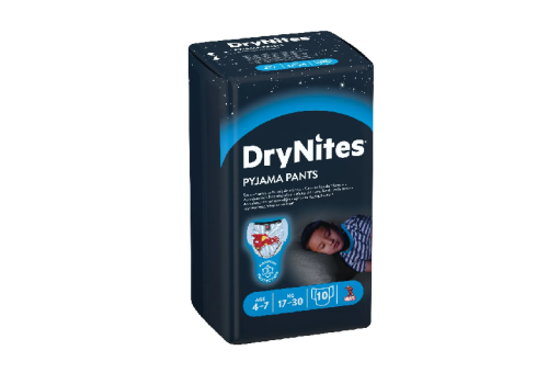 Huggies Drynites boy pannolini 4/7 anni 10 pezzi