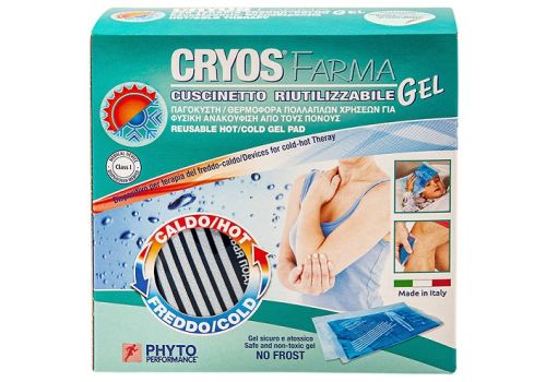 Cryosfarma cuscinetto in gel riutilizzabile per terapia caldo-freddo 27x12cm