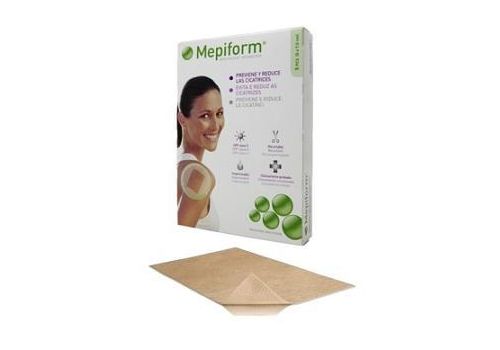 Mepiform medicazione 10x18cm previene e riduce le cicatrici 5 pezzi