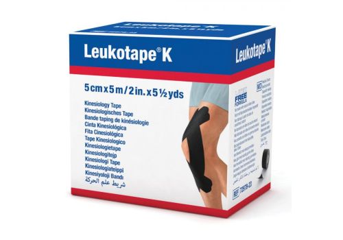 Leukotape k taping nero 2,5 x 500cm