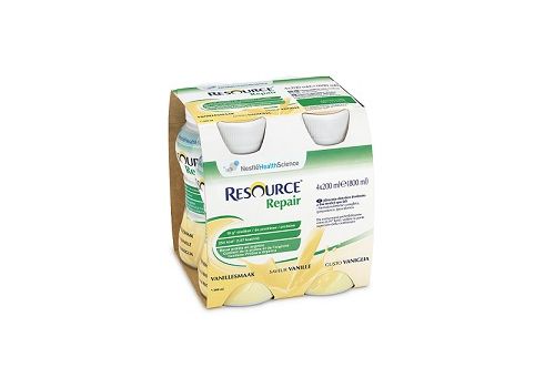 Resource Repair gusto vaniglia alimento per pazienti malnutriti 4x200ml