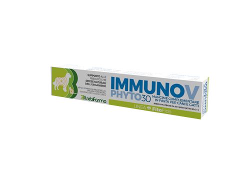 Immunov Phyto mangime complementare per le difese immunitarie di cani e gatti pasta appetibile 30 grammi