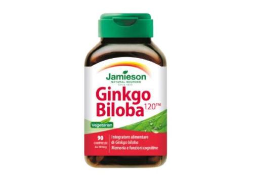 Jamieson Ginkgo Biloba integratore per la memoria e le funzioni cognitive 90 compresse 