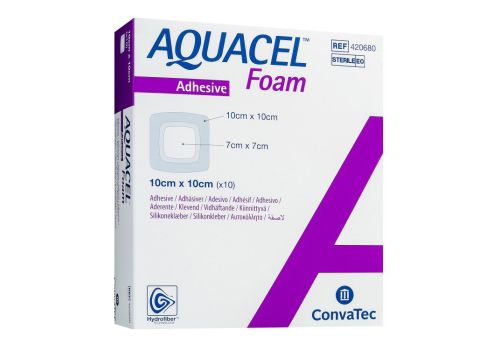 Aquacel Foam medicazione sterile adesiva 10 x 10cm 10 pezzi