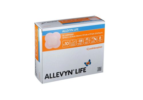 Allevyn Life medicazione in poliuretano 12,9cm x 12,9cm 10 pezzi