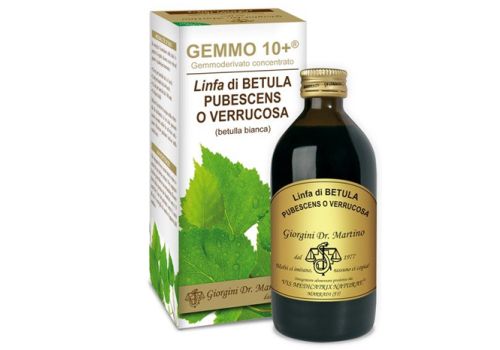 Gemmo 10+ linfa di betulla bianca integratore drenante contro gli inestetismi della cellulite 200ml