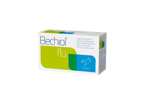 Bechiol Flu integratore per l'apparato respiratorio 12 bustine stick pack