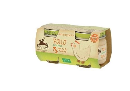 Alce Nero pollo biologico omogeneizzato 2 x 80 grammi