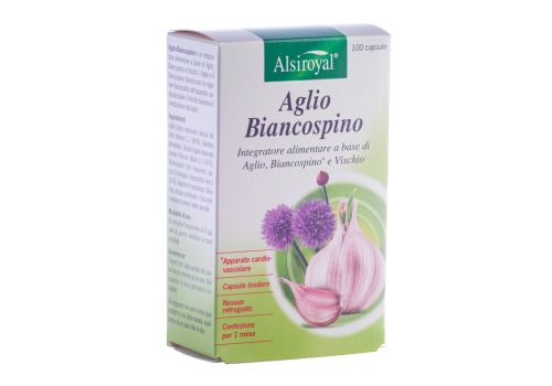 Aglio biancospino integratore per apparato cardio-vascolare 100 capsule