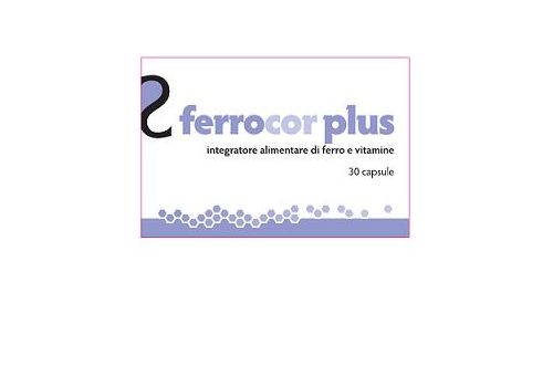 Ferrocor Plus integratore di ferro e vitamine 30 capsule