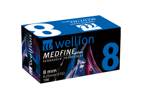 Wellion Medfine Plus 8 ago per penna da insulina G31 100 pezzi