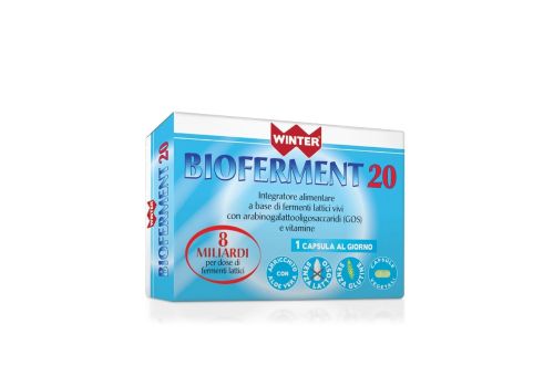 Winter Bioferment 20 integratore di fermenti lattici vivi 20 capsule vegetali