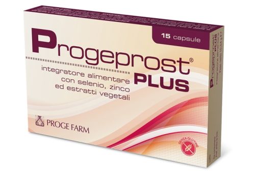 Progeprost Plus integratore per la normale funzionalità prostatica 15 capsule