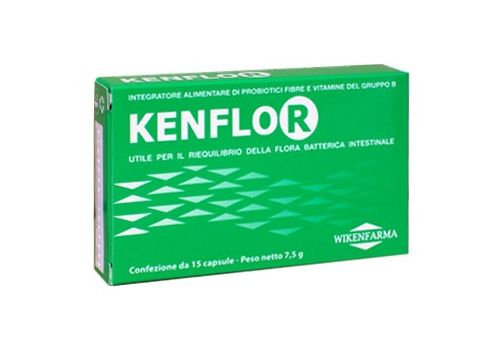 Kenflor integrtore per l'equilibrio della flora batterica intestinale 15 capsule