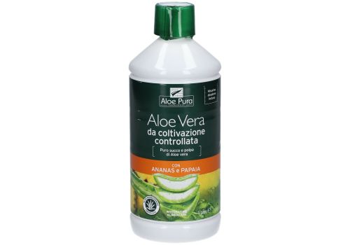 Aloe Vera succo 100% al gusto di ananas e papaya 1 litro