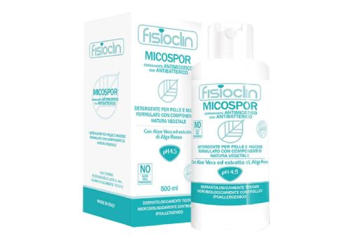 Fisioclin micospor pH4,5 detergente per pelle e mucose 500ml