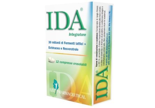 Ida integratore a base di fermenti lattici 12 compresse orosolubili