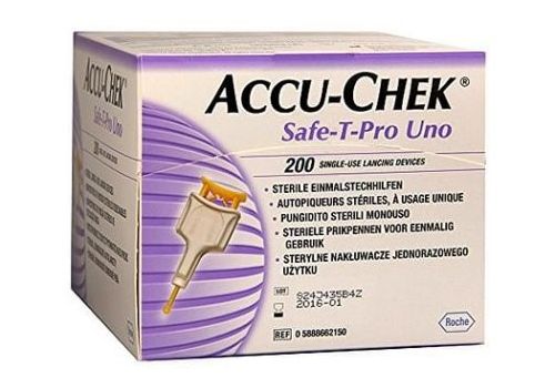 Accu-Chek Safe T-Pro Uno lancette pungidito 200 pezzi