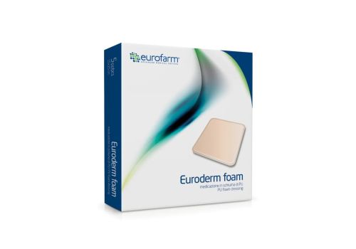 Euroderm Foam medicazione non adesiva in schiuma di poliuretano 10 x 10cm 5 pezzi