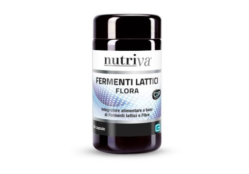 Nutriva Fermenti Lattici Flora integratore per l'equilibrio della flora intestinale 50 compresse