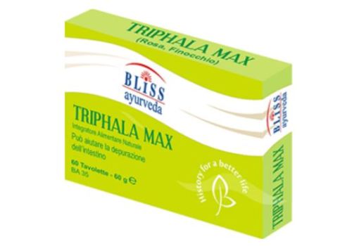 Triphala Max integratore per la depurazione dell'intestino 60 tavolette