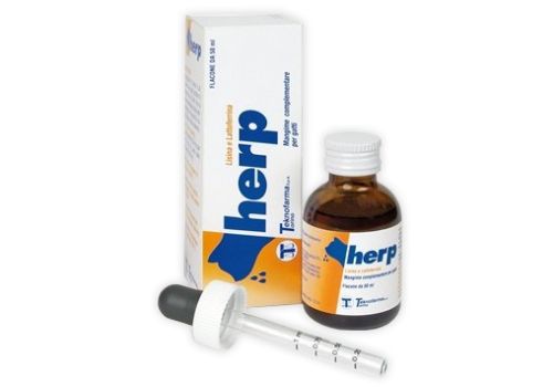 Herp mangime complentare per gatti a base di lattoferrina soluzione orale 50ml